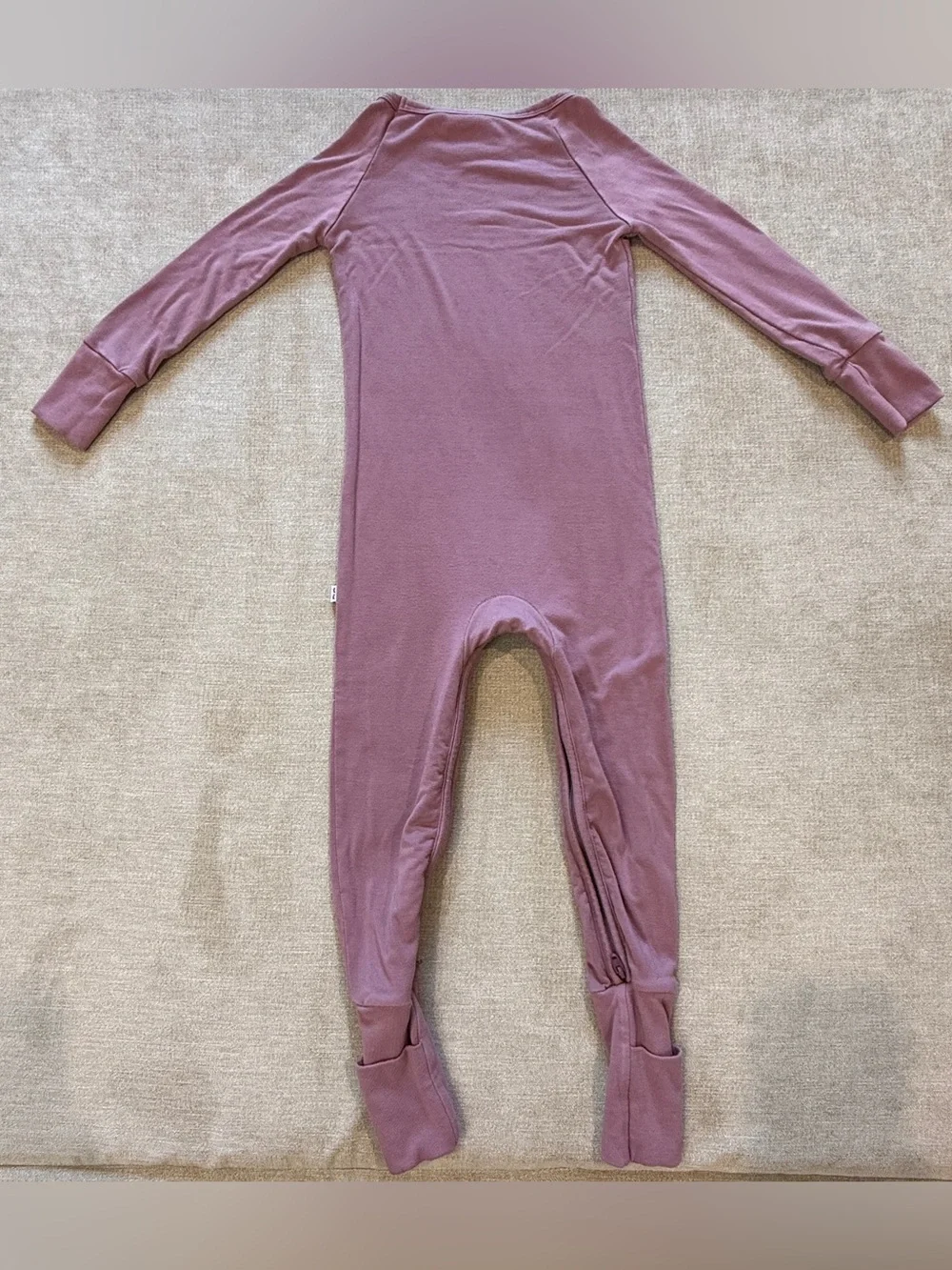 Little Sleepies Cozy Collection Dusty Plum Crescent Zippy 2T